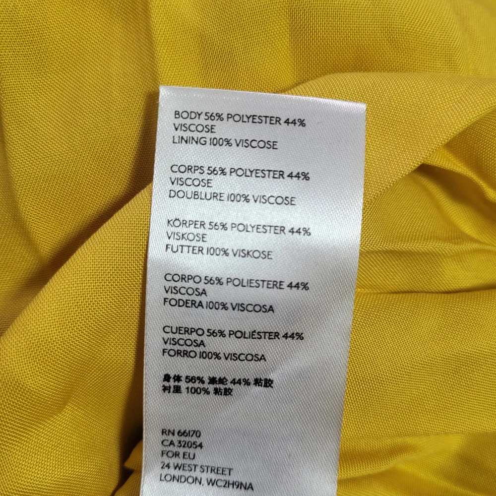 NWT Anthropologie Marigold Yellow Boho Midi Dress XS Smocked Waist - Picture 11 of 11